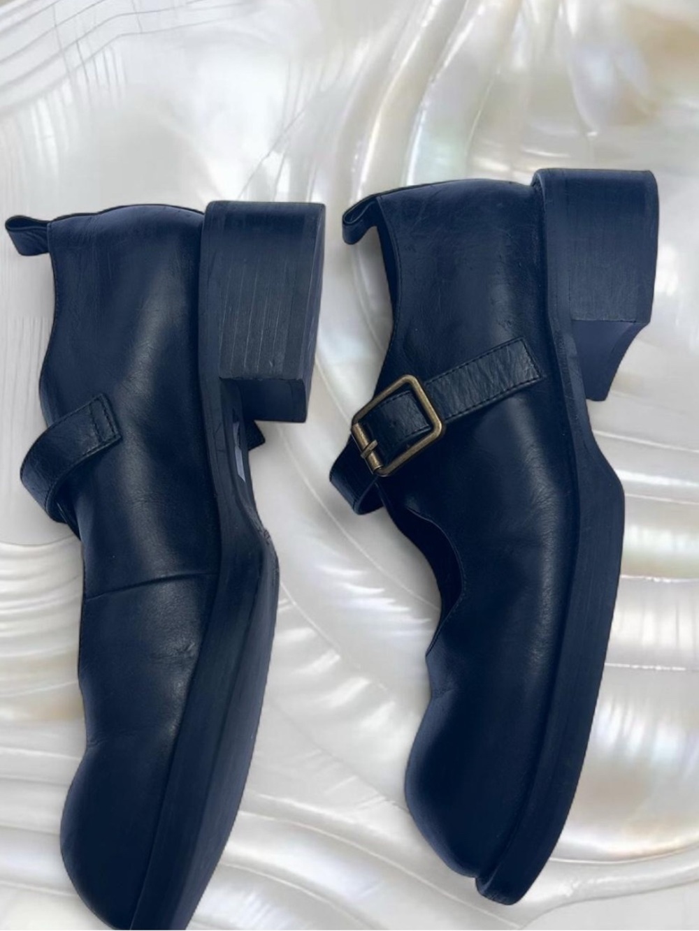 Jeffrey Campbell black leather Mary Jane shoes - Picture 9 of 10